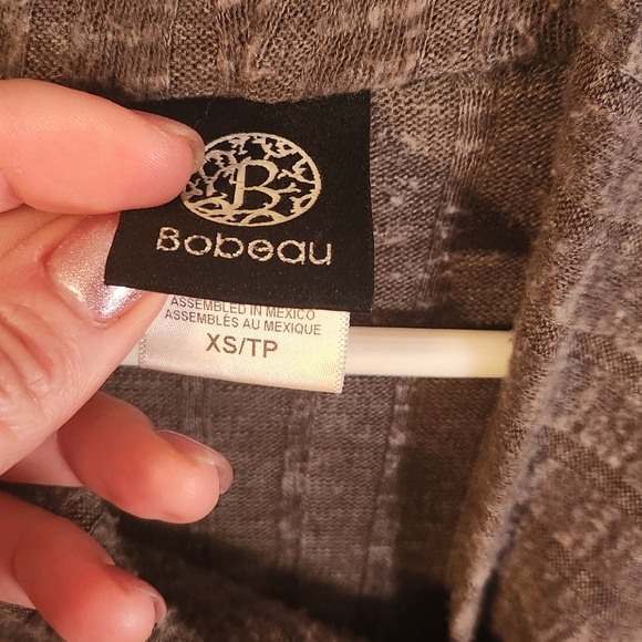 Bobeau Taupe Draped Women's Sweater Size Small - Picture 10 of 11